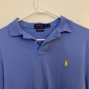 light blue polo